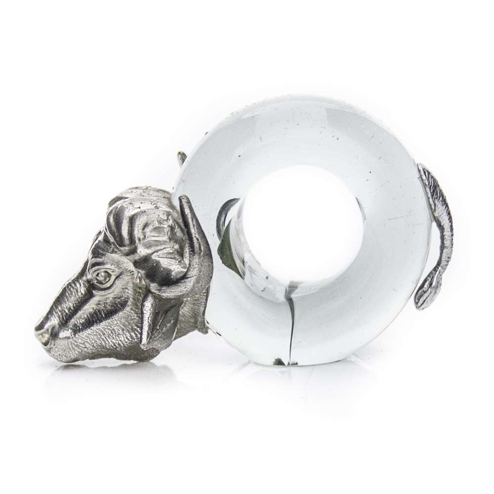 Mini Pewter Buffalo Napkin Ring