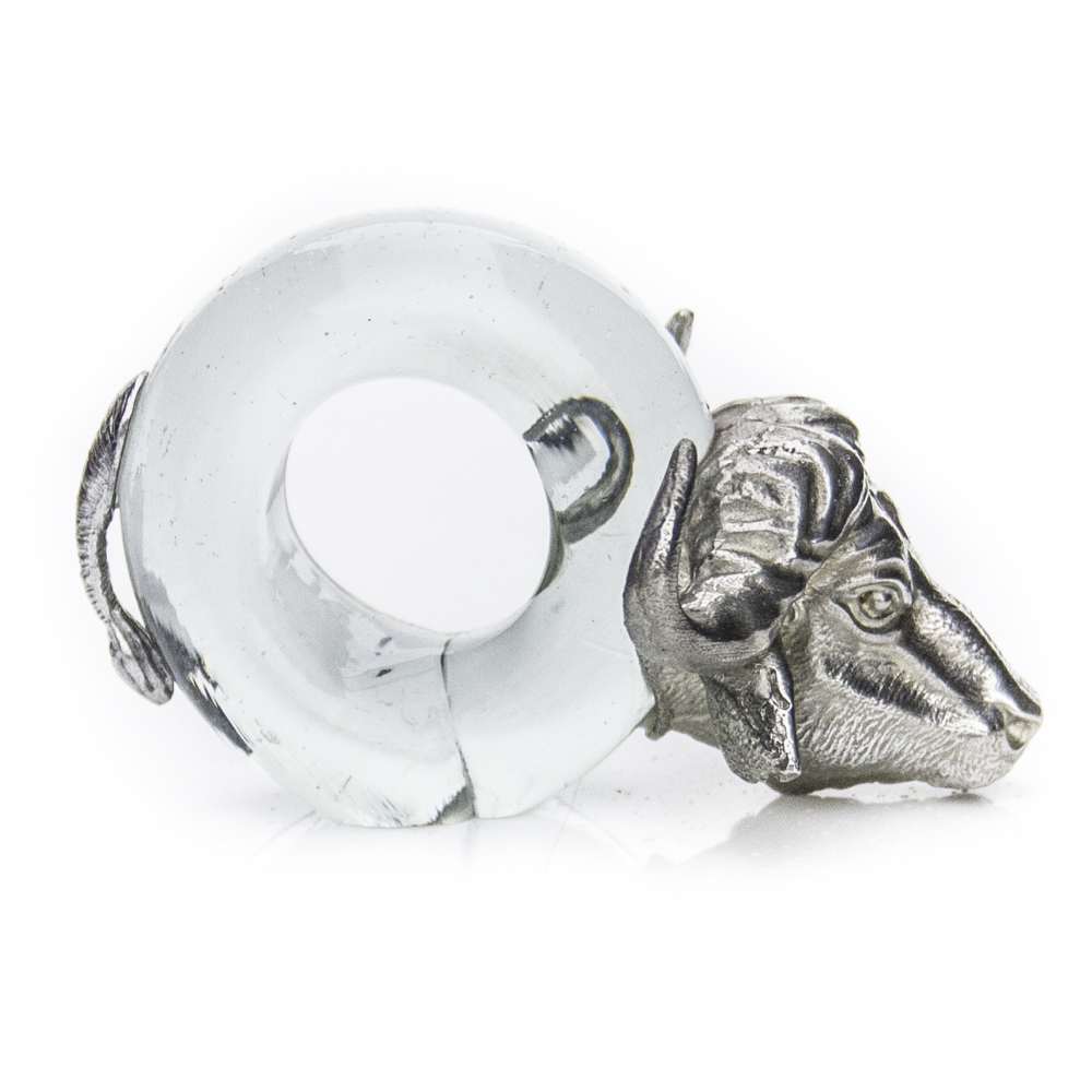 Mini Pewter Buffalo Napkin Ring