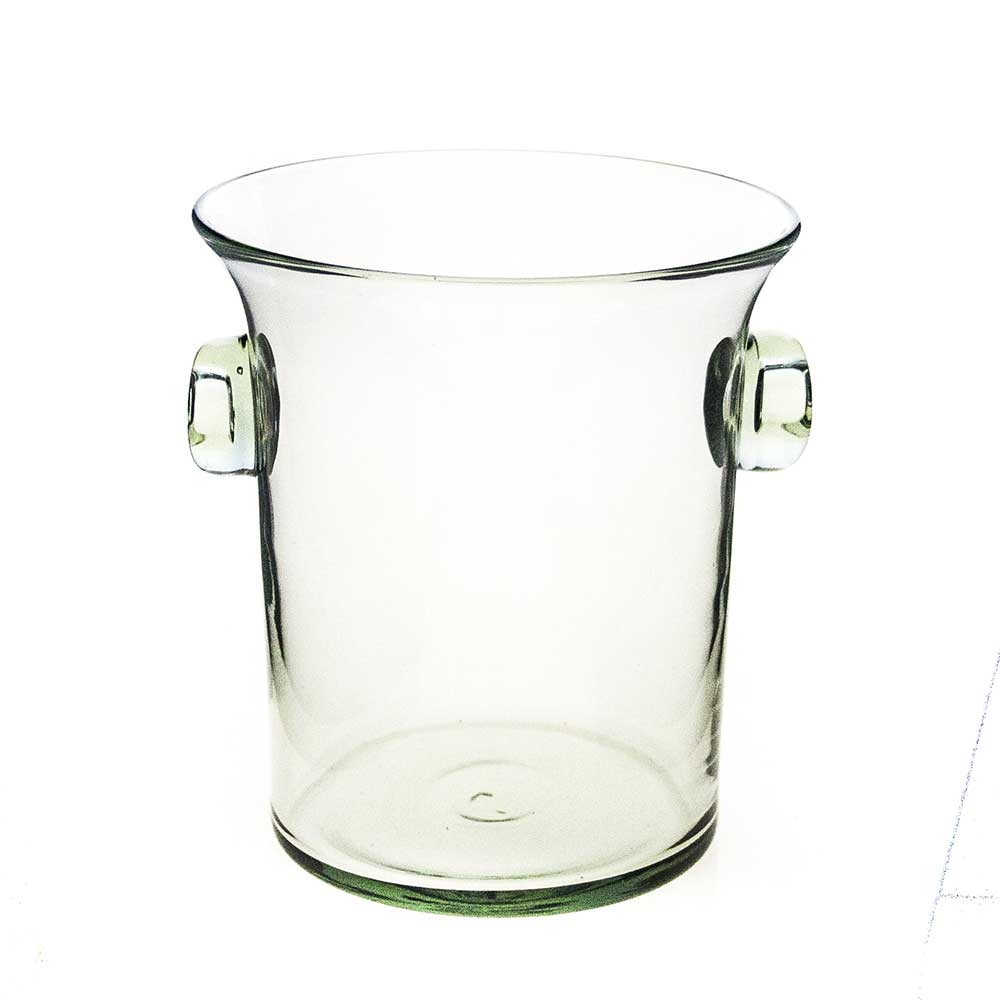 Straight Ice Bucket With Glass Handles