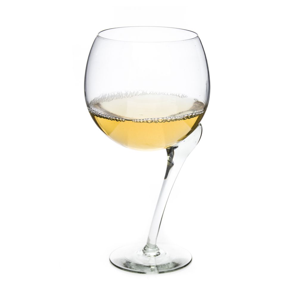 Crooked Stemmed Extra Large Wine Glass