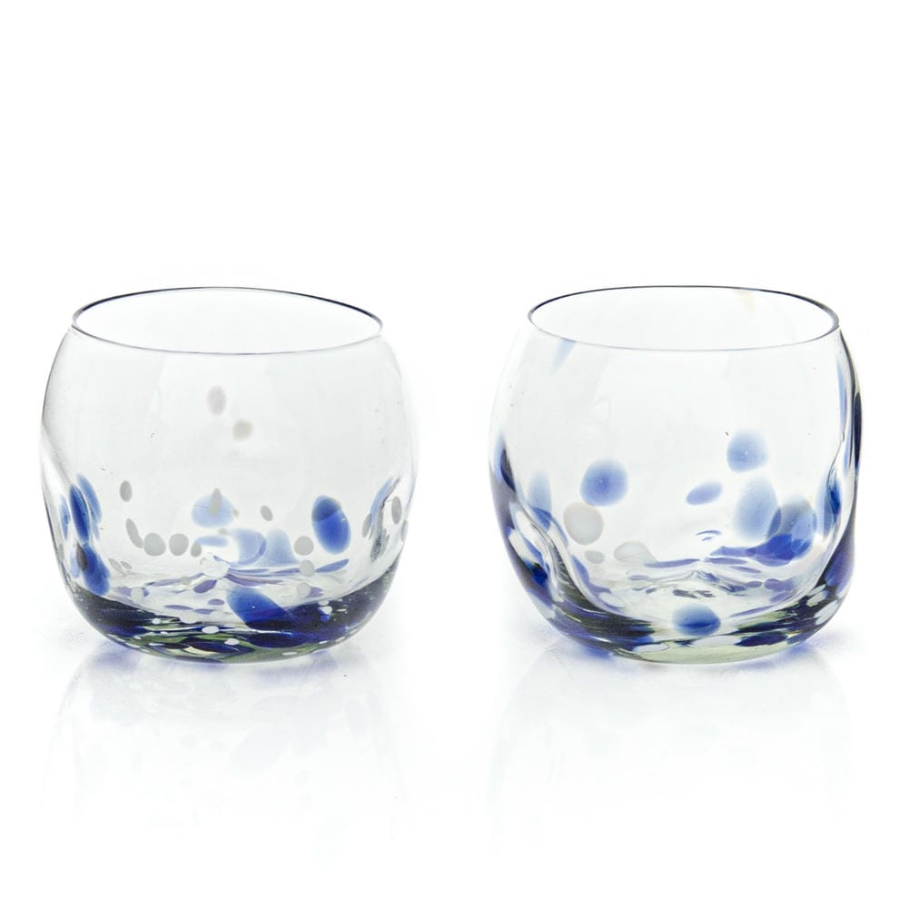 Utopia Organic Indented Short Tumbler With Colour Flecks