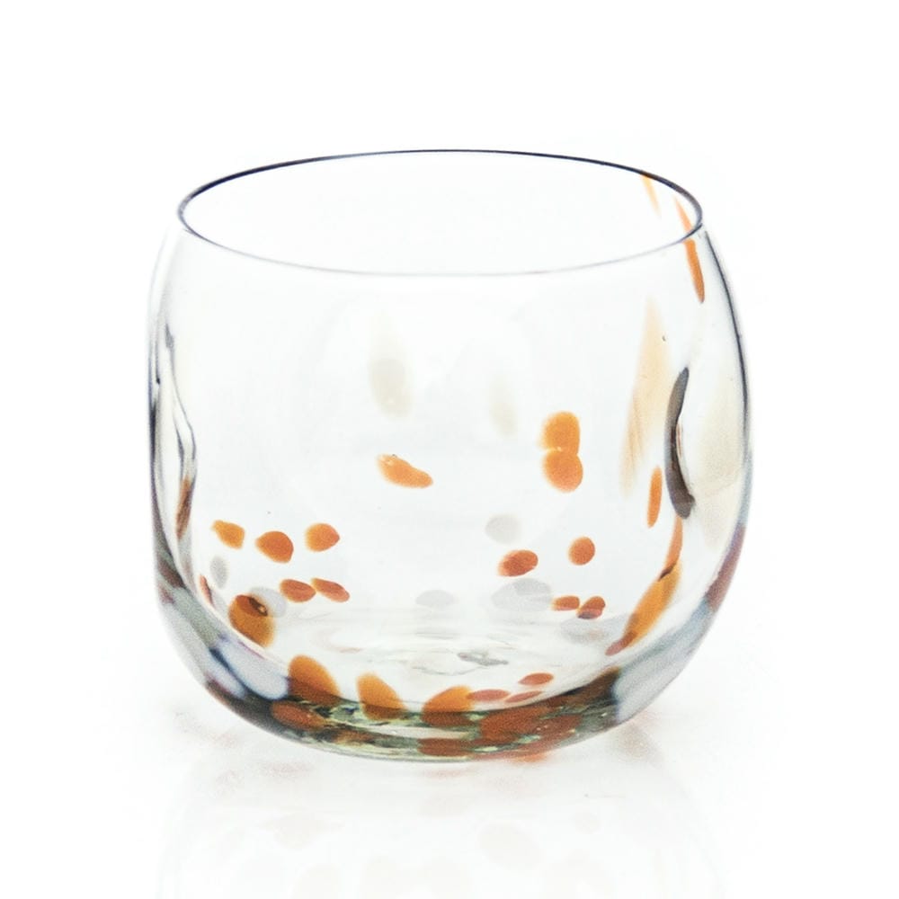 Utopia Organic Indented Short Tumbler With Colour Flecks