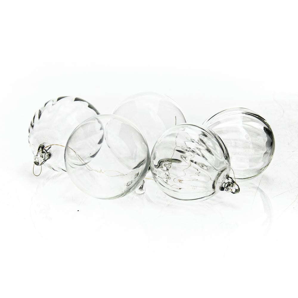 Clear Glass Christmas Ball Decoration 