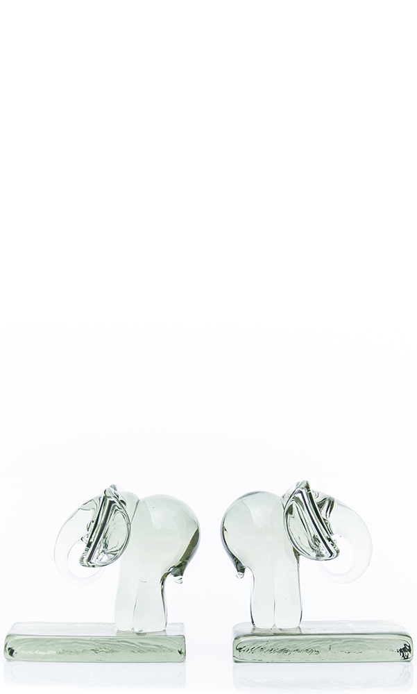01-C-BE - Medium Elephant Bookends (pair)