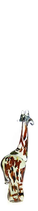 07-C-Q - Med Giraffe - clear with colour flecks