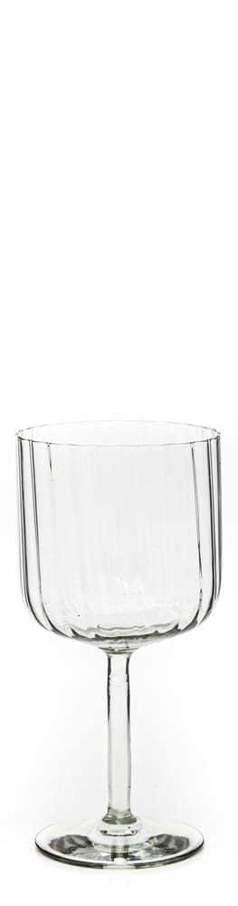 BR-WT-O - Optic Straight Bremers Stemmed Glass