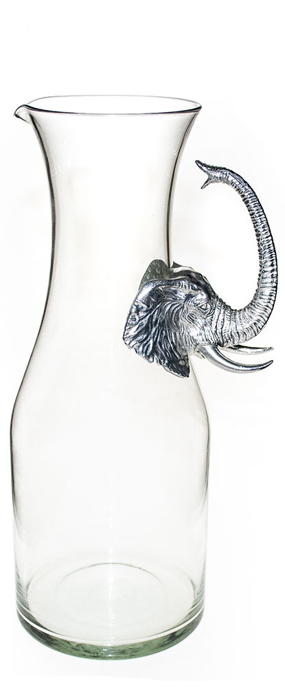 JUG-P - Pewter Elephant Handle Jug
