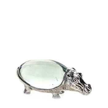 Small Oval Hippo Pewter Body