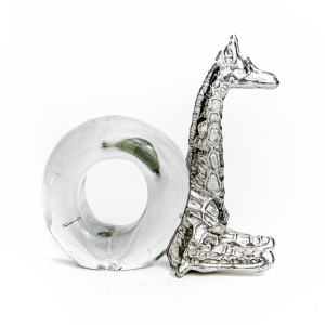 Mini Pewter Giraffe Napkin Ring