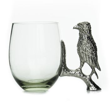 Pewter Bateleur eagle Beermug