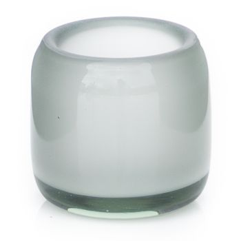 Frosted Clear Tea Light Candle Holder