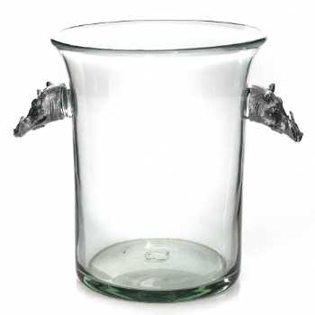 Ice Bucket With Warthog Pewter Handle