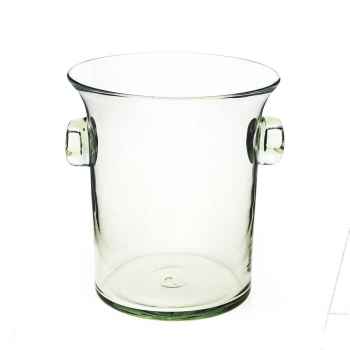 Straight Ice Bucket With Glass Handles