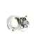 Mini Glass Elephant Napkin Ring