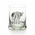 Whiskey Tumbler With Pewter Buffalo