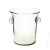 Straight Ice Bucket With Glass Handles