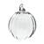 Clear Optic Glass Christmas Ball Decoration